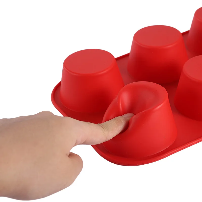 Silicone Round Mold 6/12/24 Holes Mini Muffin Cupcake 4