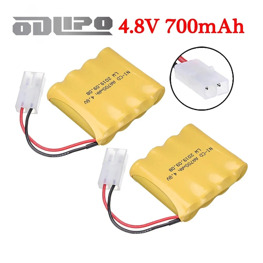 Аккумулятор Tamiya 4,8 В 700 мАч для радиоуправляемых игрушек, автомобилей, танков, лодок, пистолетов, NI-CD 4 * AA 4,8 В, аккумуляторная батарея от 1 до 5 шт.