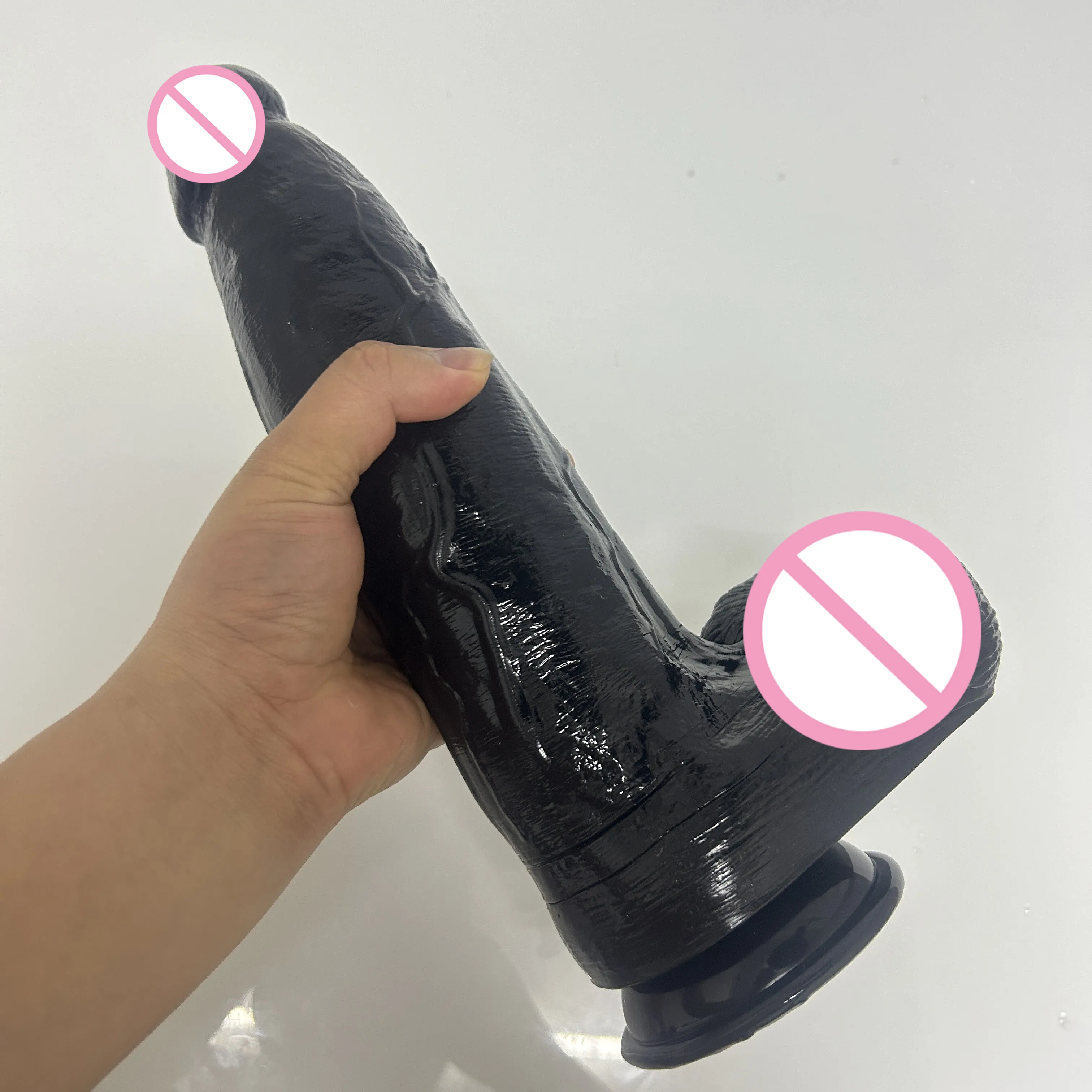 3inch Huge Black Dildo Big Size Strong Penis With Sucker Big Dick Dildos Real Adult Toys 32cm Long Dildo Xxxl For Women Machine