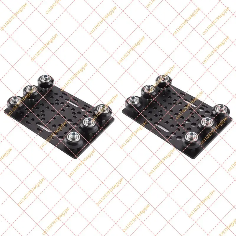 FY XB-2X V-Slot Gantry Plate Set 20-80Mm Gantry Plate With 6 Wheels For 3D Printer Part CNC Machine Parts