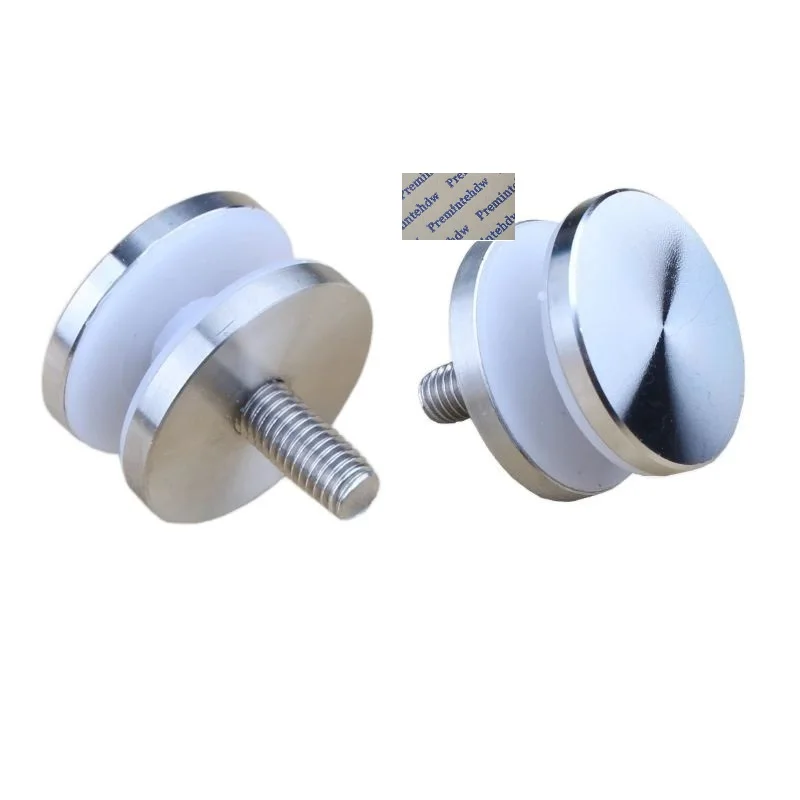 10Pcs SUS304 Round Mirror Acrylic Sign Standoff Fastener M8 M10 Threaded Bolt