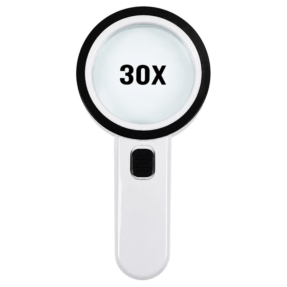HTMCK30X HTMCK30X Illuminated Large Magnifier Handheld 12 LED Lighted Magnifying Glass for Seniors Reading Jewelry Watch Reading Loupe - Aliexpress Deal