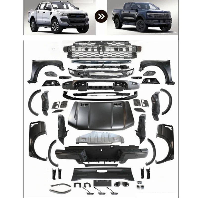 High Quality Conversion Body Kit Fit for T6 T7 T8 2016‑2021 Upgrade to T9 Raptor Style 2022 Body Accessories