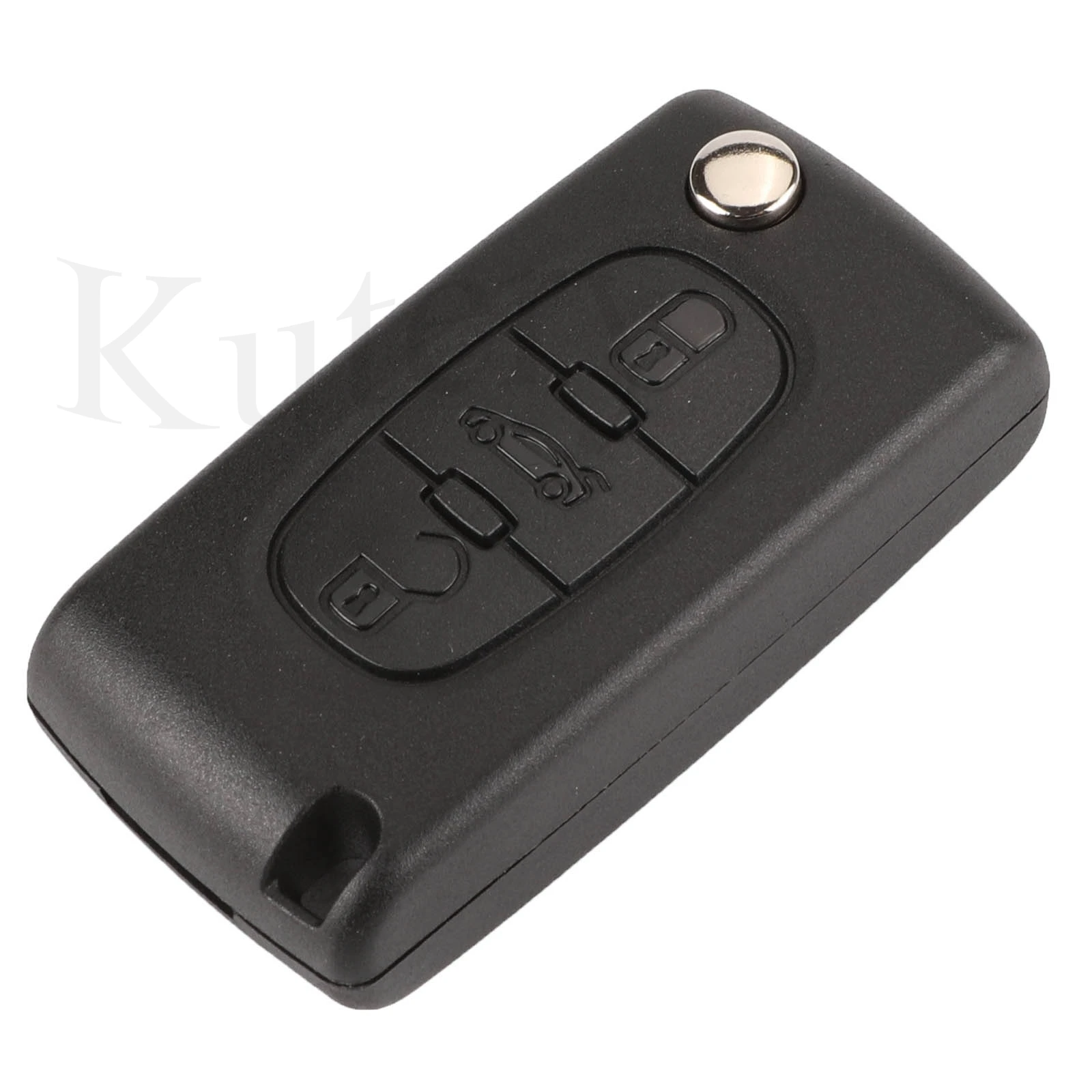 Jingyuqin 3ปุ่ม Remote Key สำหรับ CITROEN C1 C2 C3 C4 C5 Berlingo Picasso Control (CE0536 523,ถาม/FSK, HU83 VA2)