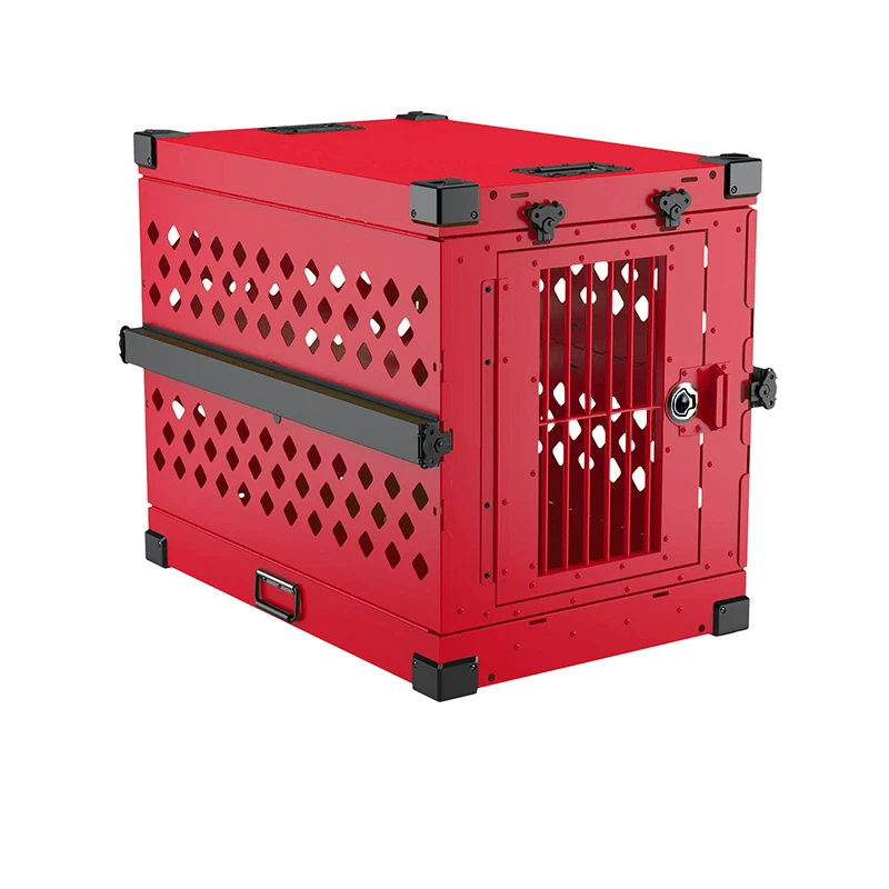 Heavy duty Customized Collapsible Dog Crate With Wheels Foldable Professional The Factory Supplies Dog Cage