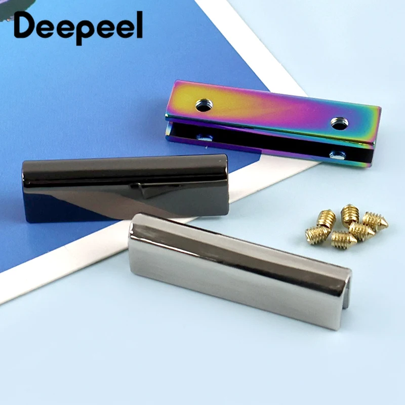 

20Pcs 25/32/39mm Metal Bag Side Corner Protector Leather Crafts End Clips Webbing Strap Screw Decorstion Stopper DIY Accessories