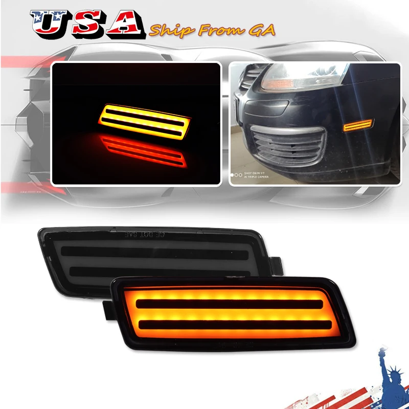

For For Volkswagen MK5 Golf/GTI Rabbit Jetta R32 Front Bumper Side Fender Marker Lamp Turn Signal Light 1K5945071A 1K5945072A