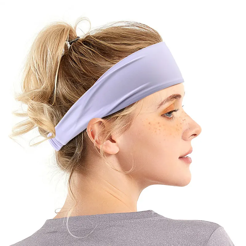 Headband Sports Headband Badminton Outdoor Cycling Antiperspirant Aerobic Fitness Yoga Widened Sweat-absorbent Headscarf