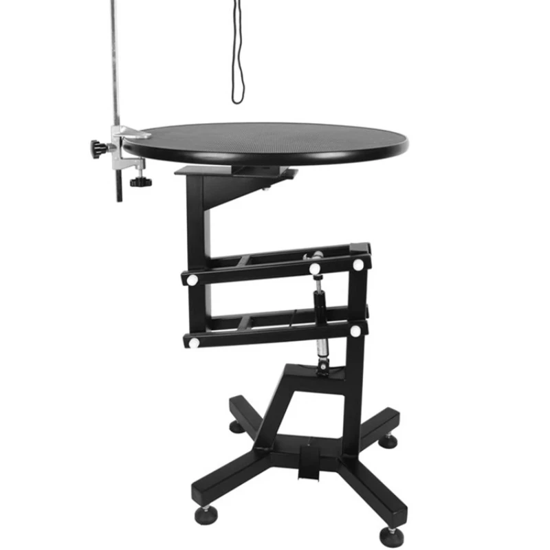 

Cat and dog shearing modeling table Rotatable pneumatic lift pet grooming table