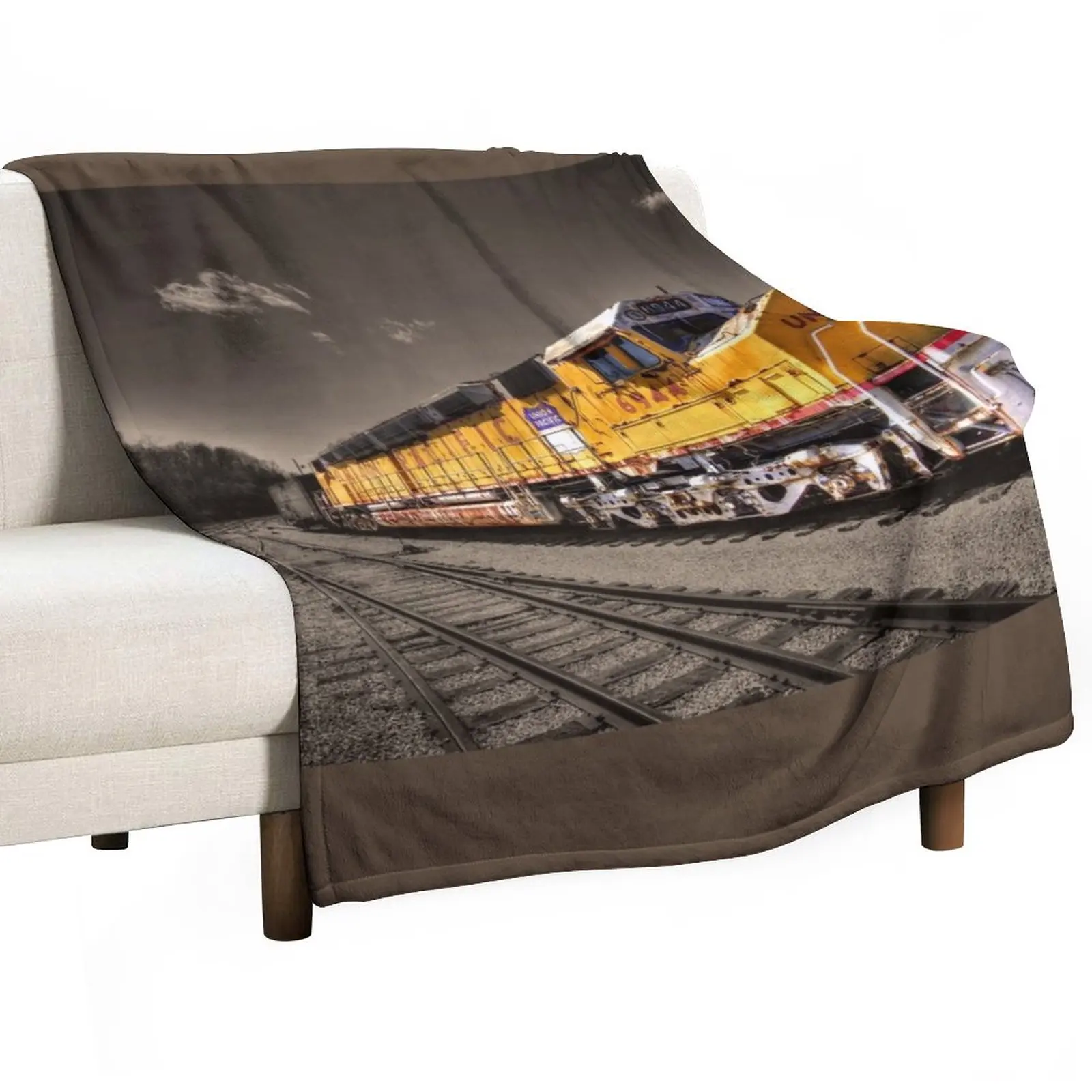 

Union Pacific Centennial Throw Blanket Luxury Brand Blanket Sofa Blankets Single Blanket