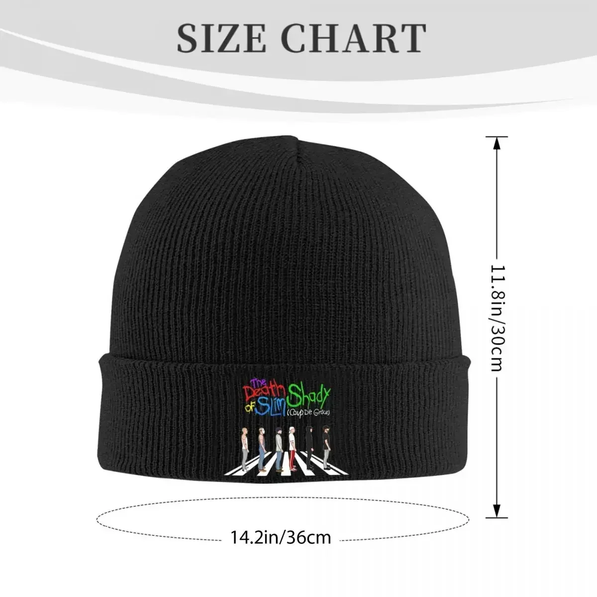 The Death Of Slim Shady Knitted Hat Beanies Winter Hats Warm Casual Rapper Eminem Caps for Men Women Gifts