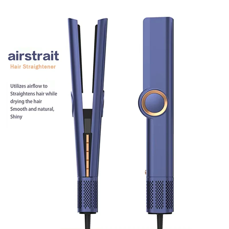 Airstrai 2-in-1 Hair Straightener 110000RMP Hair Dryer Wet & Dry Air Styling Straightener Air Wrap Negative Ion Portable Clamps