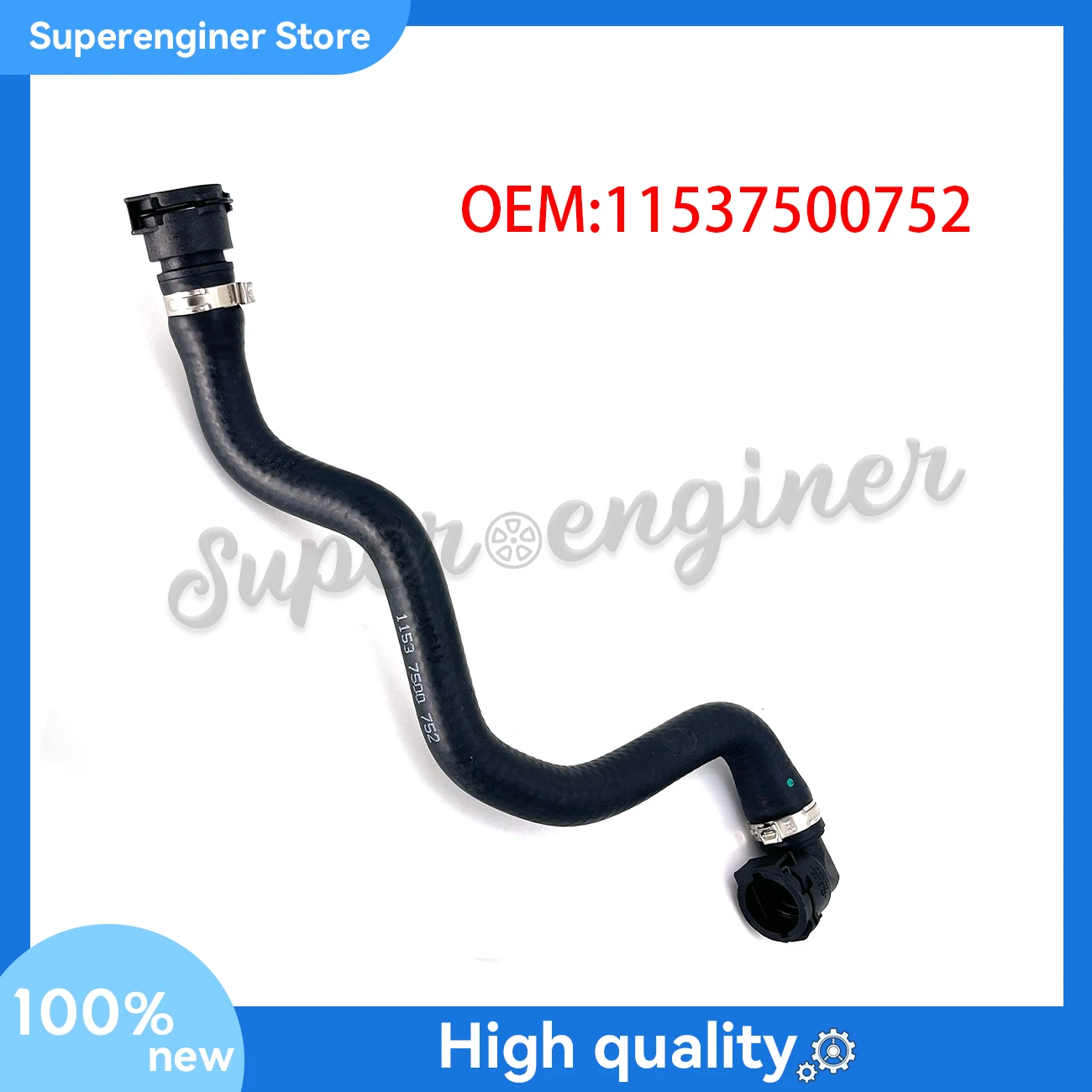 

11537500752 Engine Heater Hose for BMW X5 E53 2000 2001 2002 2003 2004 V8 4.4L