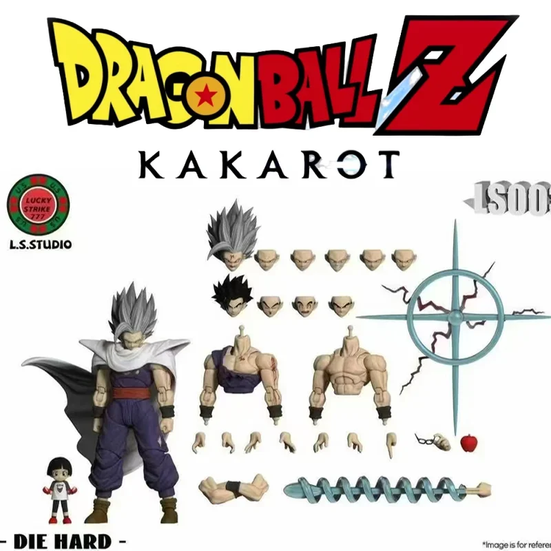 2025 Baru LS STUDIO LS002 Son Gohan Figur Aksi Dragon Ball Shf Figur Anime Son Goku Kepala Aksesori Kit Model Mainan Kustom
