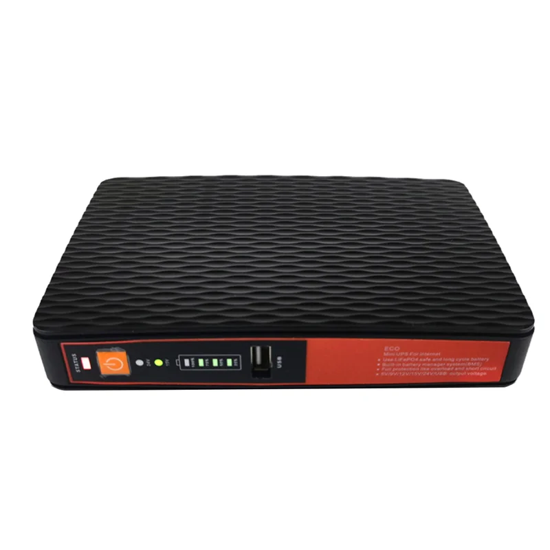 5V 9V 12V 24V Uninterruptible Power Supply Mini UPS LAN POE 8800MAh Battery Backup for WiFi Router CCTV(EU Plug)