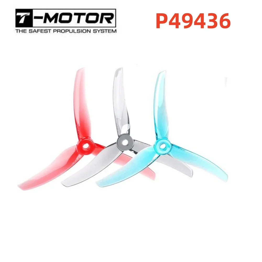 T-Motor P49436 4inch Propeller Tri-Blade Propeller Compatible POPO for FPV Racing Freestyle Drone Indoor