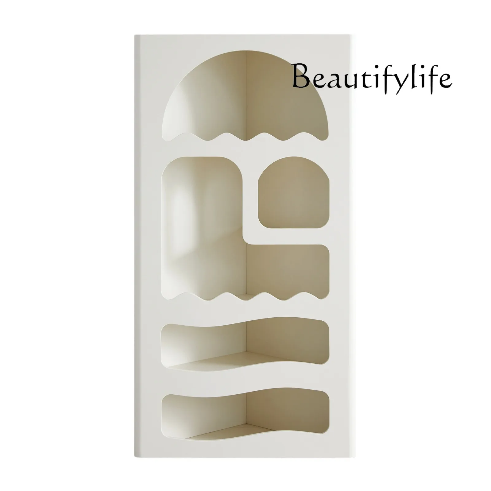 

Cream Wind Storage Locker Modern Simple Corner Shelf Creative Living Room Cave Decoration Cabinet
