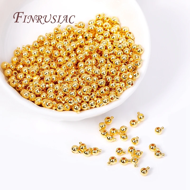 18K vergoldete Quetschperlen, Crimpperlen für Schmuck, Crimp-Endperlen, Zubehör für Schmuck, DIY-Zubehör, Großhandel – Detail 31