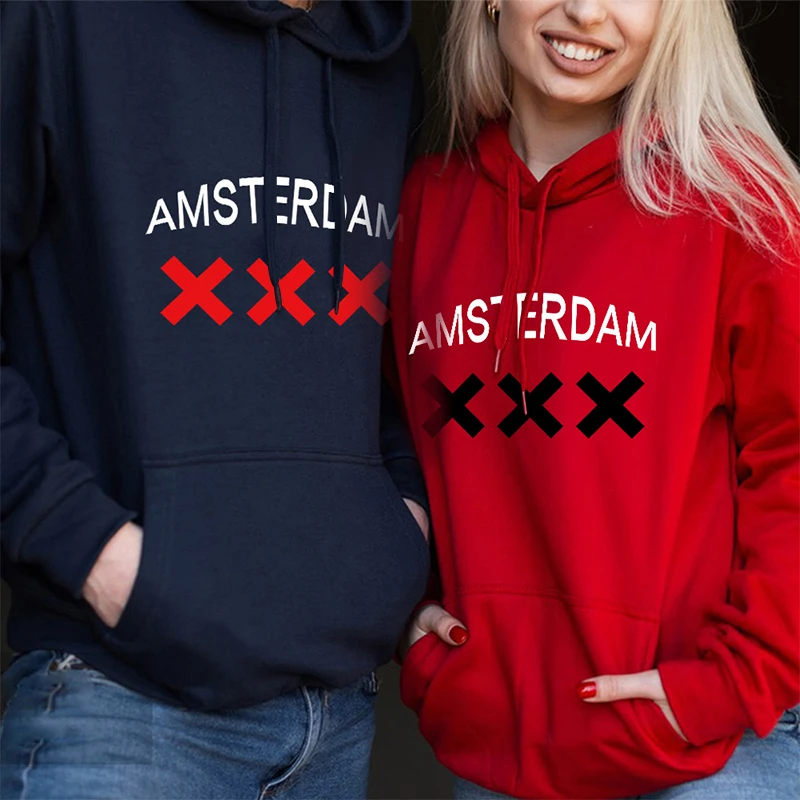 Nederlands Street Style Hoodie Amsterdam Veegmachine Mannen Casual Losse Trainingspak Unisex Tiener Oversize Aangepaste Ontwerp Hoodies