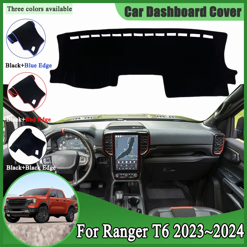 

Dashboard Mat For Ford Ranger T6 2023 2024 P703 RA Dashmat Cover Avoid Light Sun Shade Pad Carpet Rug Protective Car Accessories