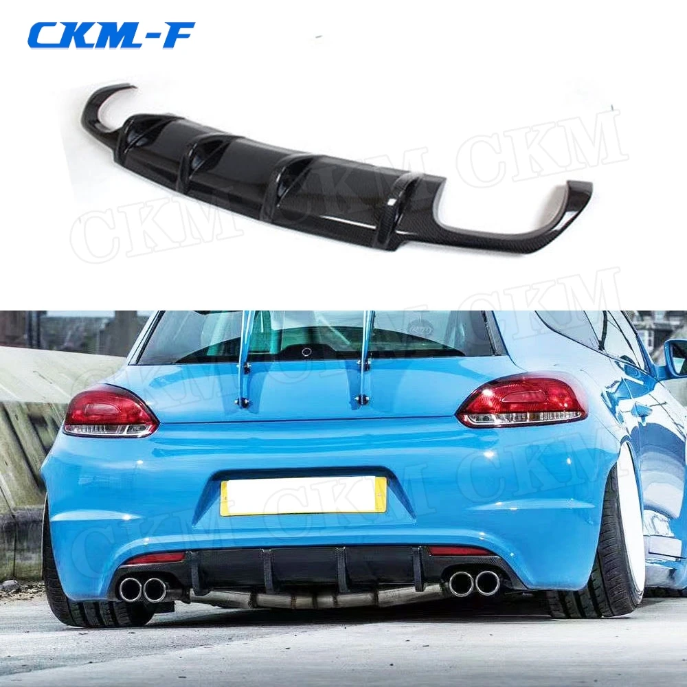 

Carbon Fiber Material Rear Bumper Diffuser for Volkswagen VW Scirocco R R20 Bumper 2009 2010 2011 2012 2013 Auto Car Styling