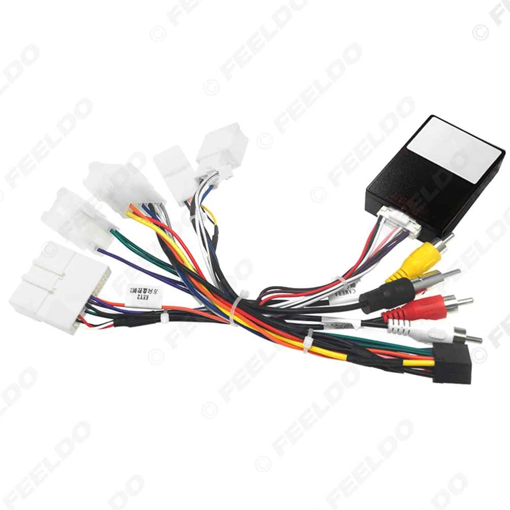 FEELDO Car Audio Stereo 16PIN Android Power Wiring Harness Cable Adapter  For Subaru XV/Crosstrek(2017+)/Forester view 5