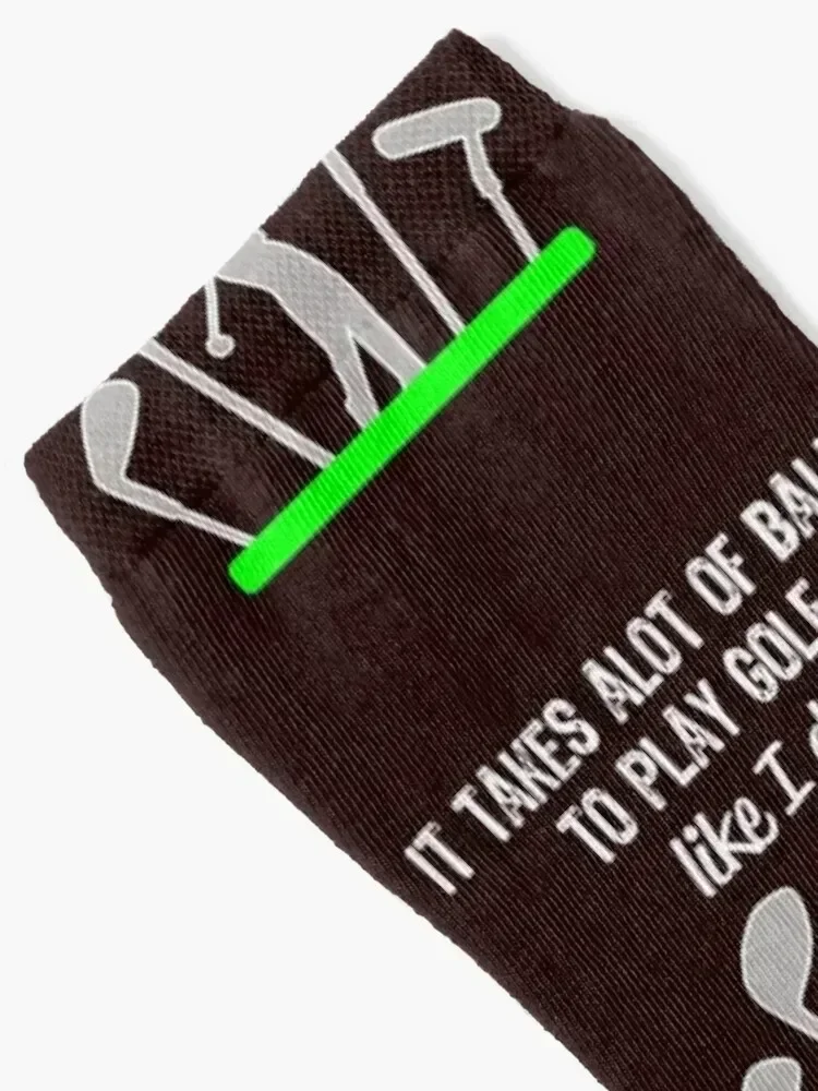 Funny Mens & Boys Golf Gift It Takes a Lot of Balls to Play Like I do! Socks Toe sports Girl'S Socks Men's