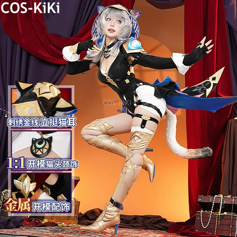 

COS-KiKi Honkai: Star Rail Cipher Cifera Game Suit Sexy Lovely Jumpsuits Uniform Cosplay Costume Halloween Party Outfit Women