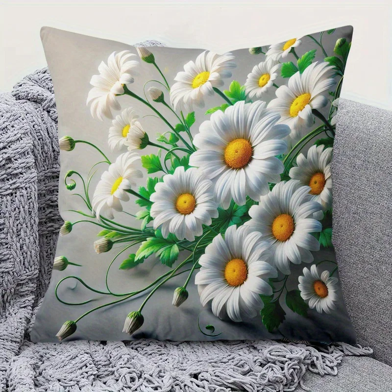 Lächelndes Sonnengesicht Kissenbezug 2D Faux-Stickerei Druck Boho Himmlischer Sonnenschein Kissenhülle für Sofa Bett Couch Retro Wohndekor