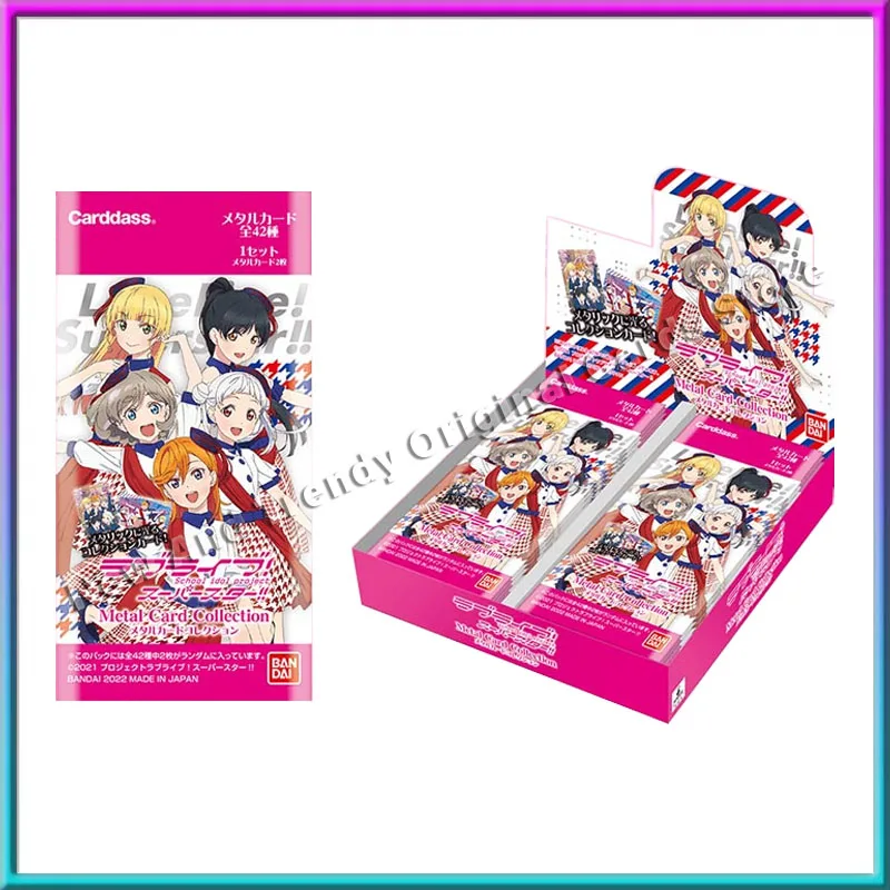 Оригинальная аниме-фигурка Bandai Lovelive Liella, суперзвезда, японская версия, коллекционные карты серии металлов, игрушки для девочек, подарки на день рождения