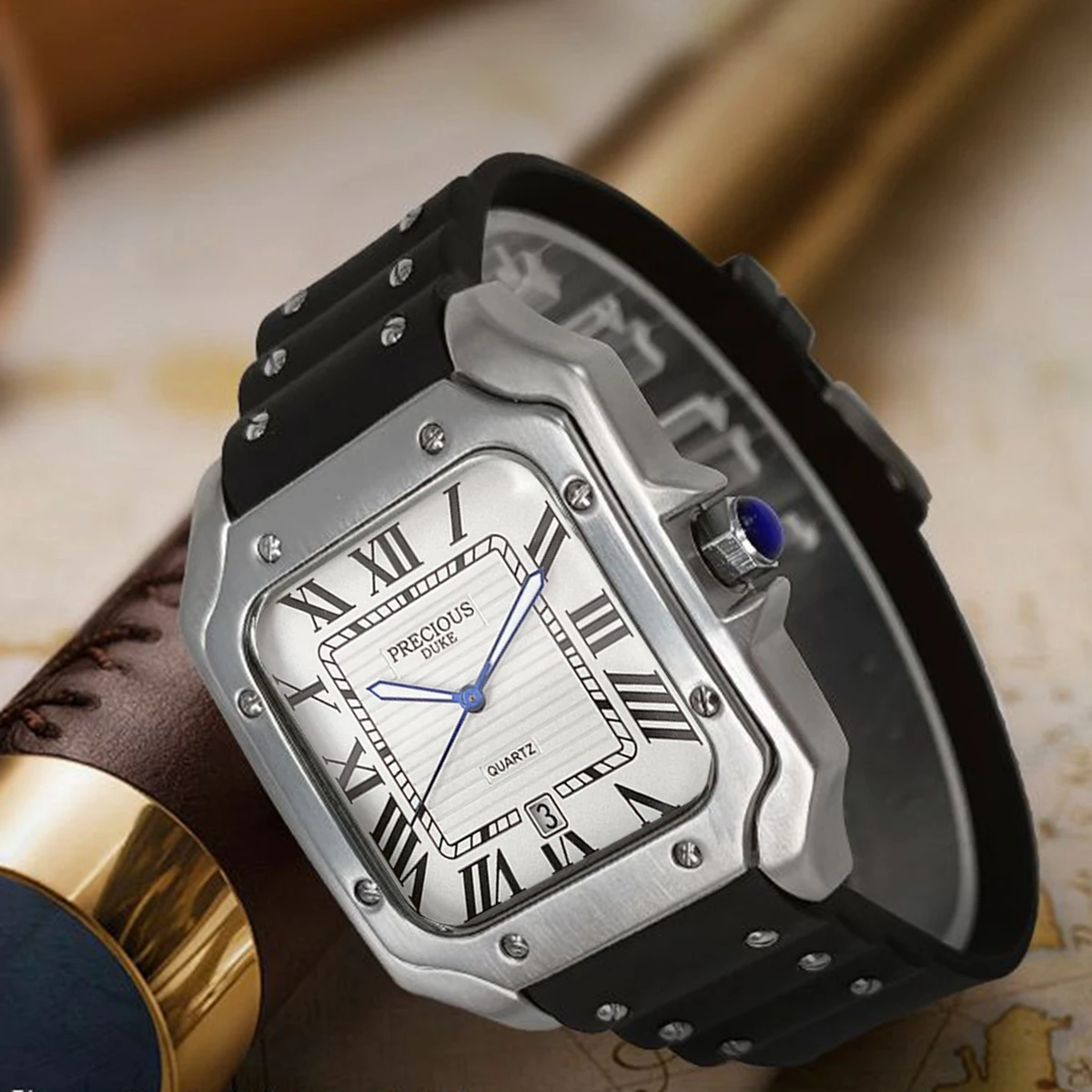 2025 мужские модные роскошные деловые кварцевые часы из нержавеющей стали, водонепроницаемые часы с вечной датой, британские брендовые часы