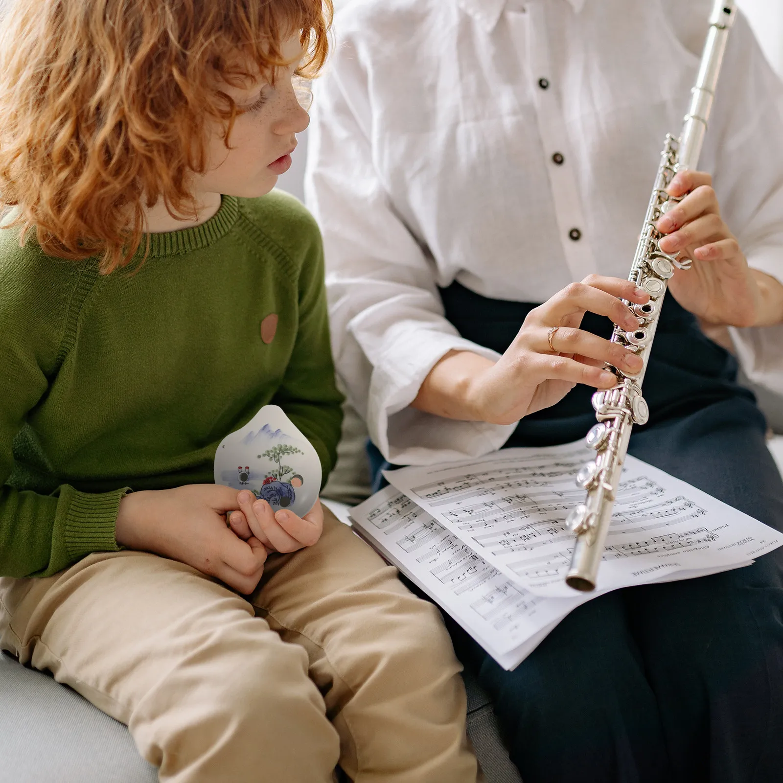 

Керамическая окарина с 6 отверстиями, в тональности Фа, альт-диапазон, элегантная отделка «Глициния», чистый мощный звук, идеальный духовой инструмент для начинающих