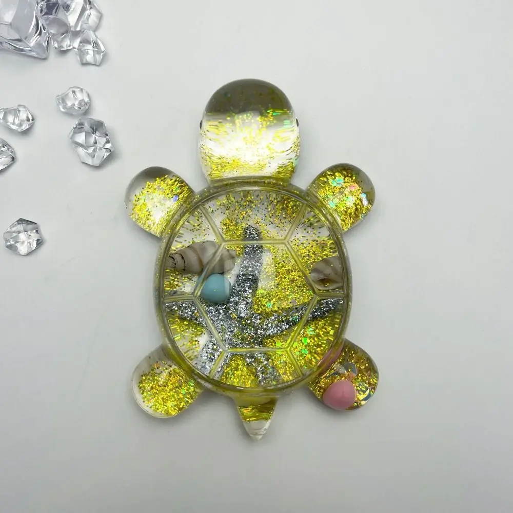 Flash Flowing Sand Candy Color Turtle Dolls Starfish Cute Starfish Turtle Toy Luminous Bead Mini Turtle Small Ornament Gifts