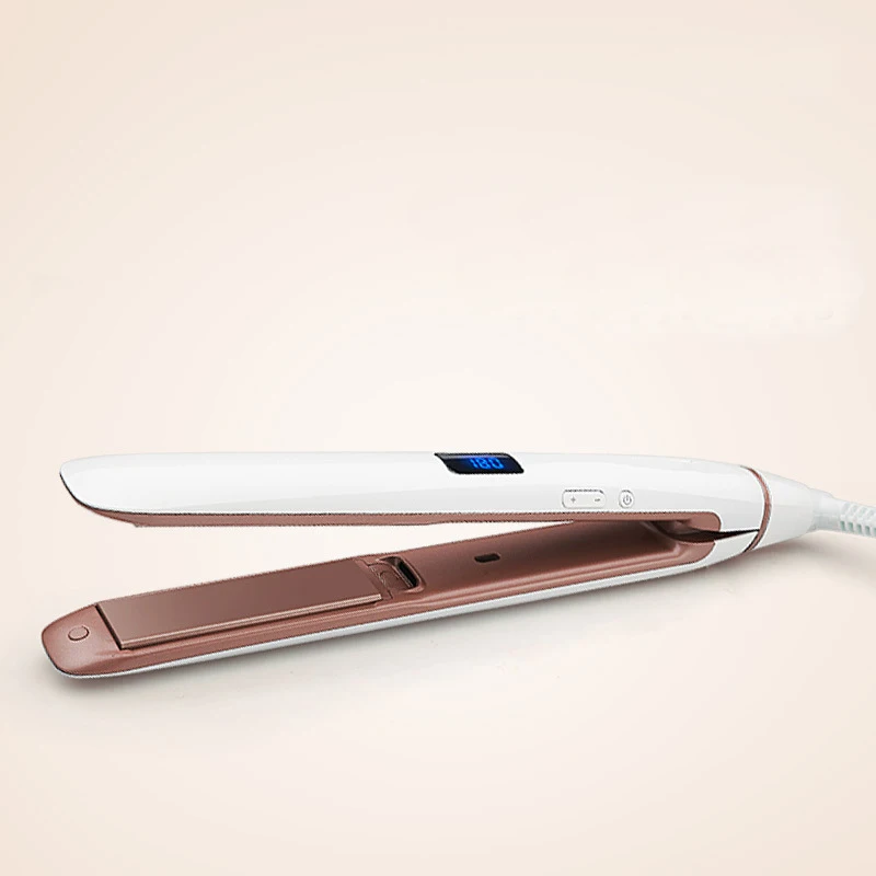 Hair Straightener 2 in1 Titanium Professional Titanium Flat Iron with Digital LCD Display