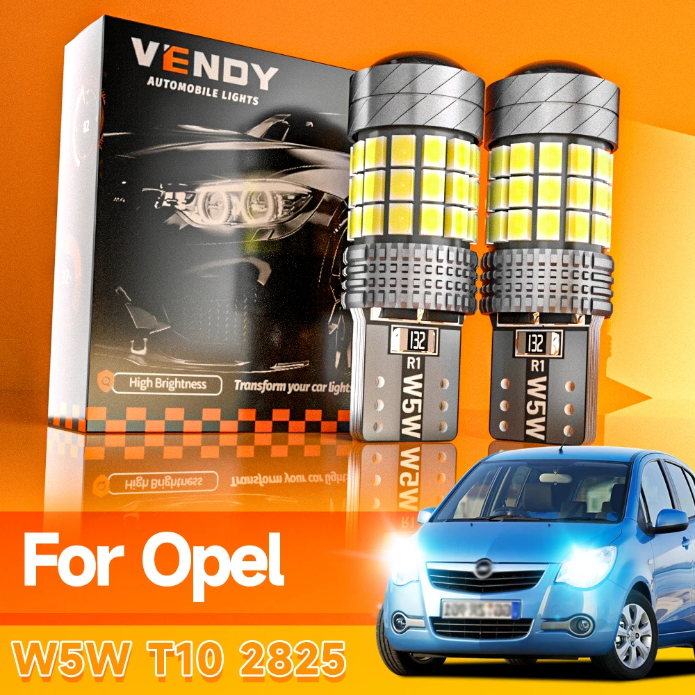 2x LED Clearance Light W5W T10 For Opel Agila Antara Arena Astra F G H Campo D Frontera Meriva A Signum Tigra Vectra B C Zafira