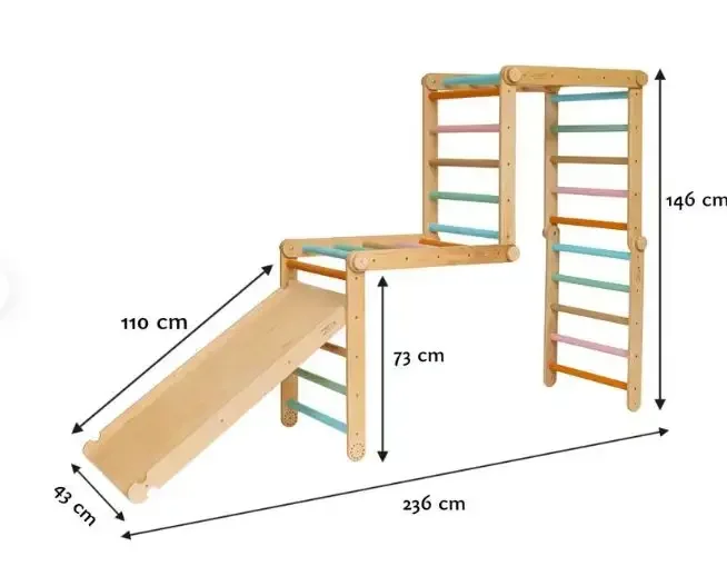 Baby Climbing Frame For Toddler Wooden Indoor Climbing Frame For Children Indoor Climbing Frame Kid Slide Swing Playground