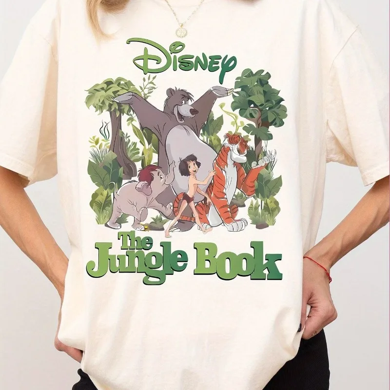 디즈니 덤보 케이스 여성용 티셔츠 유니섹스 올 시즌 퓨어 코튼 캐주얼 패션 레트로 의류