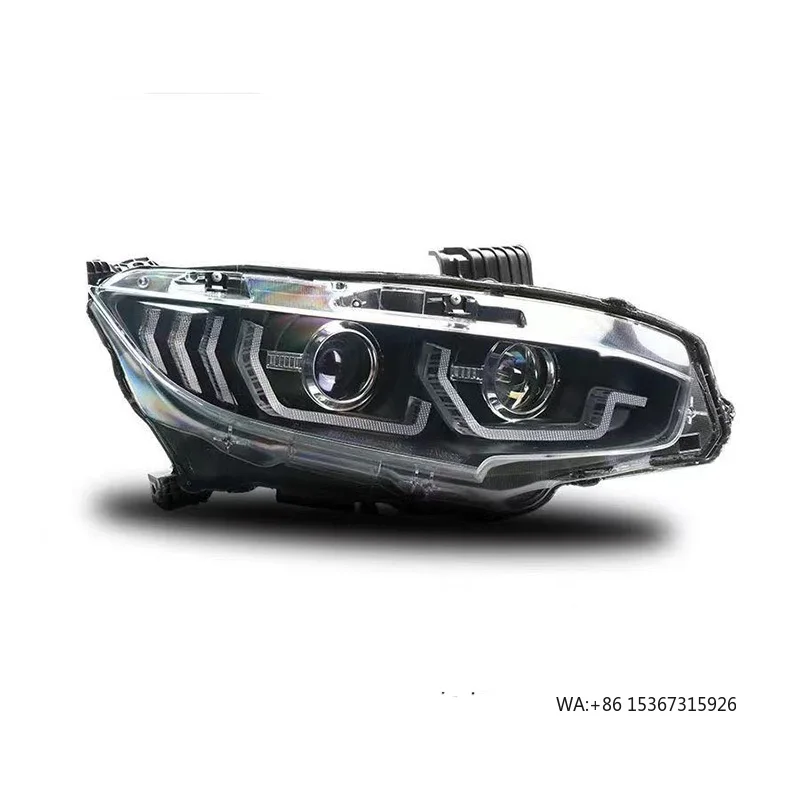 

Headlight Assembly - 2020 Headlight Lamp Ready to Use Glow Diode Dynamic Start Animation DRL