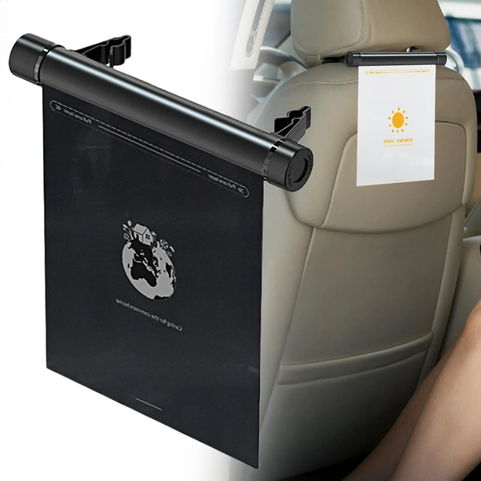 

Vehicle Trash Can Garbage Bag Roller Car Seat Organizer Backseat Organizer Vehicle Accessories for Truck SUV RV Sedan Auto