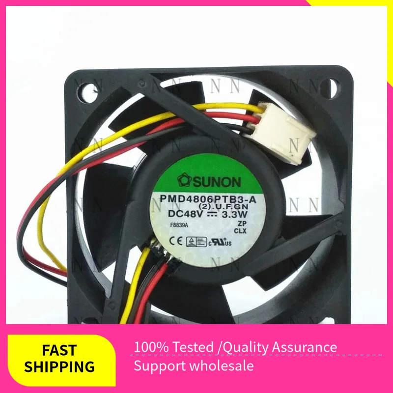 

GGT FOR SUNON PMD4806PTB3-A(2).U.F.GN 48V 3.3W 6CM 6025 3-pin double ball inverter fan