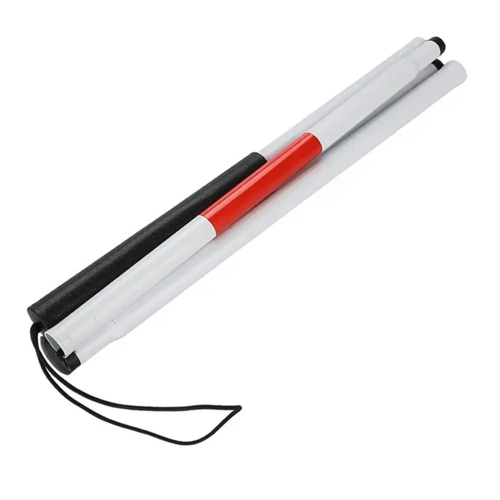 Aluminum Alloy Blind Walking Stick Reflective Anti-slip Grip Hiking Trekking Pole Durable Portable Folding Cane Outdoor - view 4
