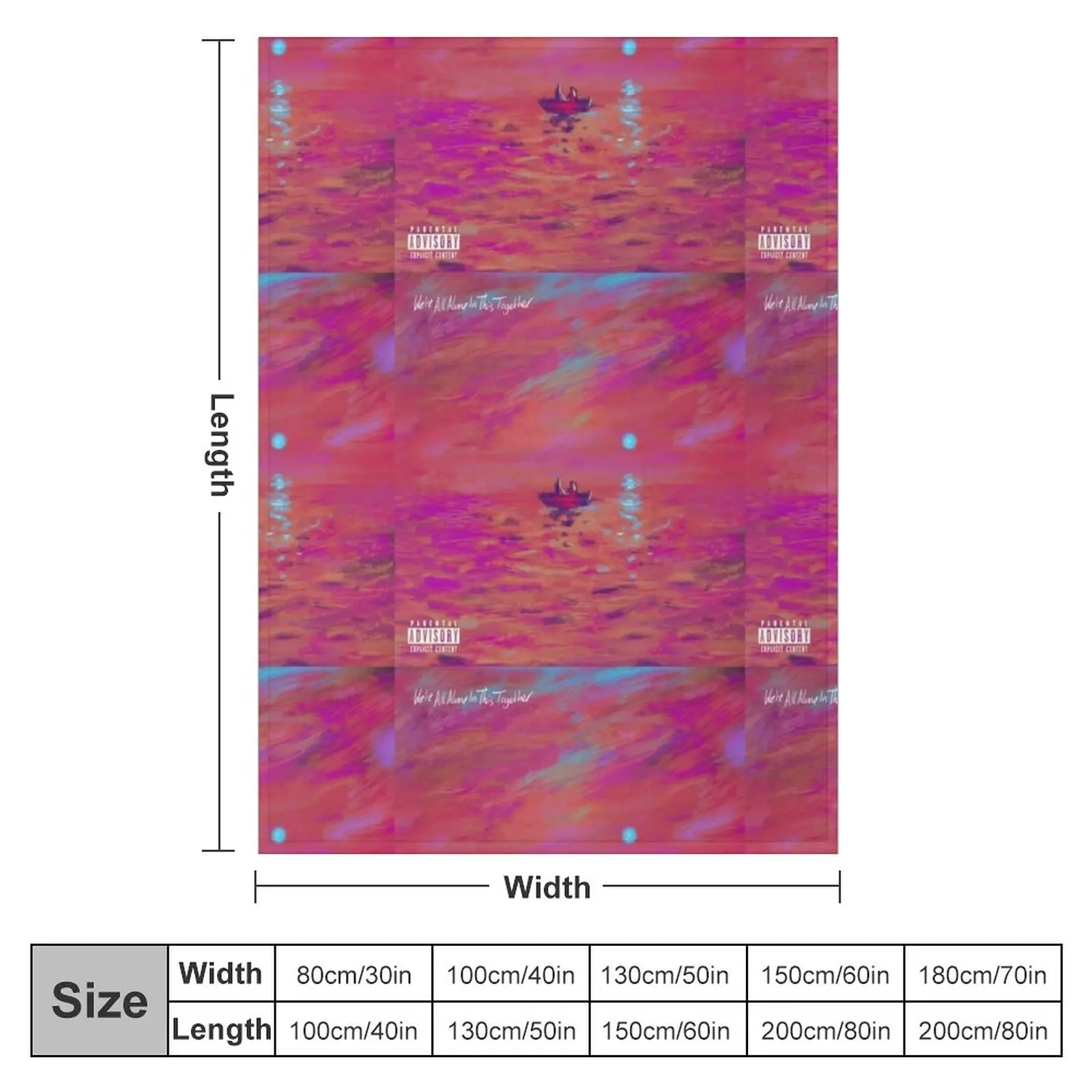 SANTAN DAVE WE'RE ALL ALONE IN THIS TOGETHER Throw Blanket Extra Large Throw Multi-Purpose Bed Soft Blankets