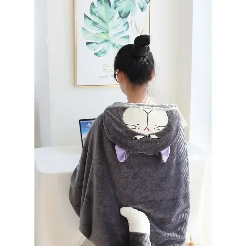 كوس الكرتون لطيف لوسيفر مقنعين عباءة بطانية الاطفال تأثيري شال مبطن عباءة قيلولة دافئة