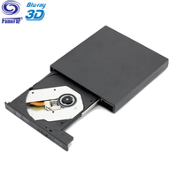 Factory outlet External USB 2.0 25G 50G BD-R BD-ROM CD/DVD RW 3d blu ray Burner Writer Recorder for Laptop Computer PC