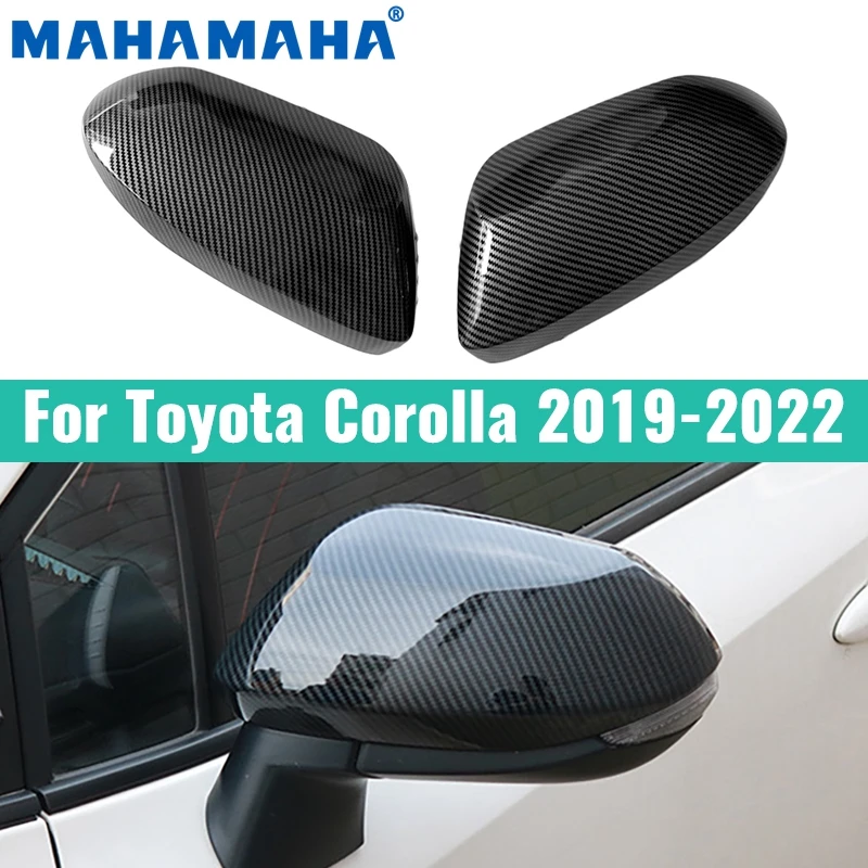 

For Toyota Corolla 2019 2020 2021 2022 Car Rearview Side Mirror Cover Wing Cap Exterior Door Rear View Case Trim