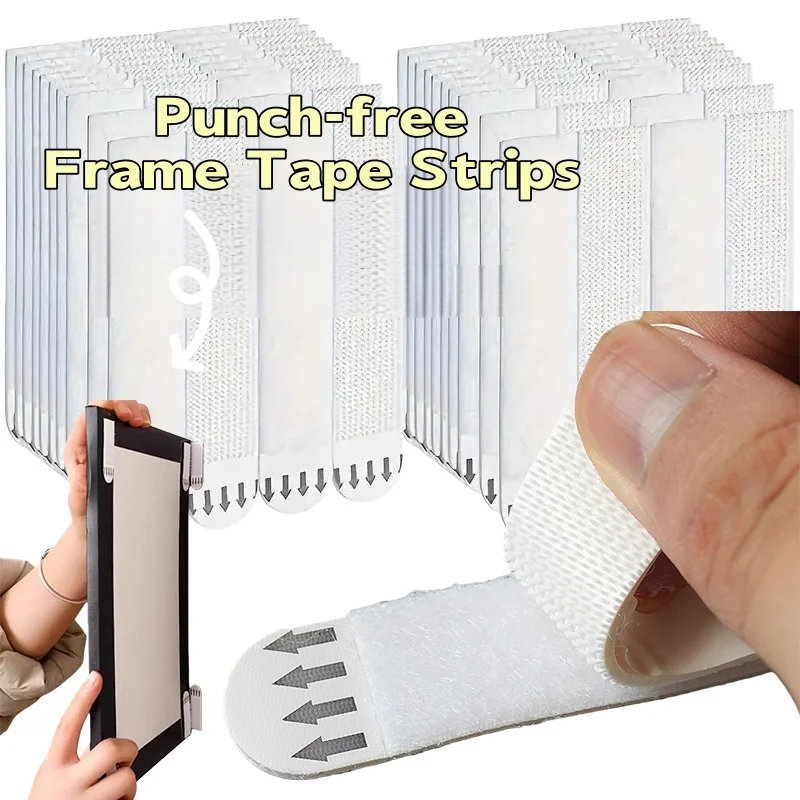 Strong Self-adhesive Fastener Tapes Easy To Use Non Trace Punch-free Adhesive Buckle Accessories Picture Frame Fixed