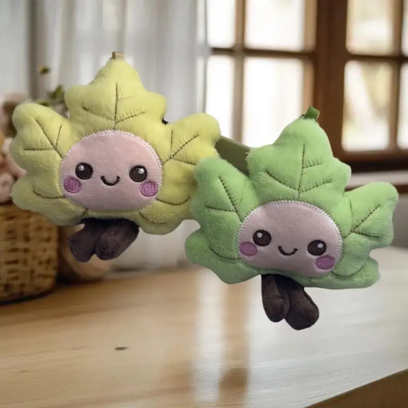 Acessório de sacola de casamento de item único, folha de bordo Sham contemporânea, adorável chaveiro de boneca fofa, presente para Cohort