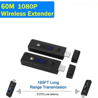 1080p 60m Wireless Video Transmitter Receiver Screen Share HD Extender Display Adapter Dongle for Home Cinema Office PC To TV