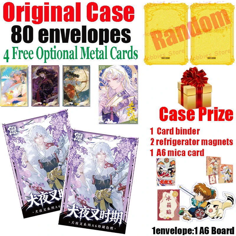 

Новая серия Ningka, культурная и креативная серия Inuyasha A6, коллекционные художественные доски, персонажи аниме, коллекция YHP XYP, карты, игрушки, подарки