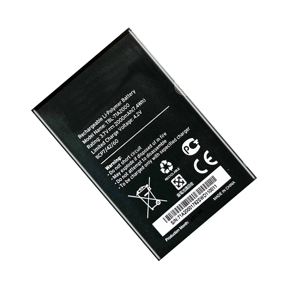 2000mAh TBL-71A2000 Battery for TP-Link TL-TR861 2000L TL-TR761 M5250 M5350 M7000 M7200 M7300 4G LTE WIFI Router Batteries + NO image 3